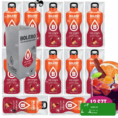 BOLERO DRINK NAPÓJ w proszku RED SANGRIA stewia 12