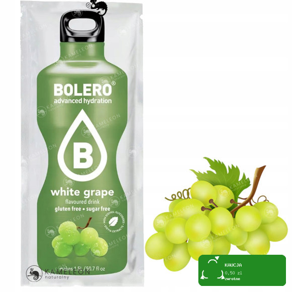 BOLERO DRINK w proszku WHITE GRAPE WINOGRONOWY 12x