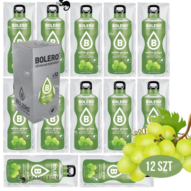 BOLERO DRINK w proszku WHITE GRAPE WINOGRONOWY 12x