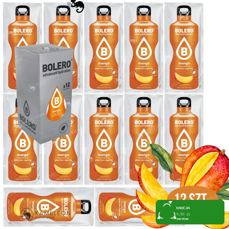 BOLERO DRINK NAPÓJ INSTANT w proszku MANGO 12x9g