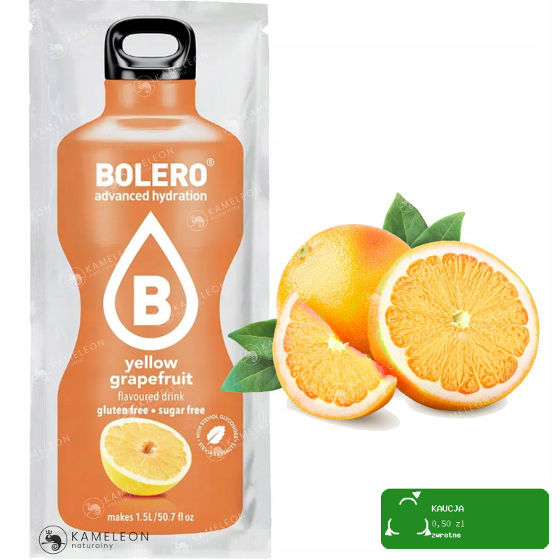BOLERO DRINK NAPÓJ w proszku YELLOW GRAPEFRUIT 12x