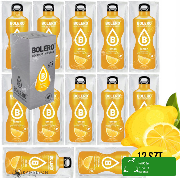 BOLERO DRINK NAPÓJ w proszku LEMON CYTRYNOWY 12szt