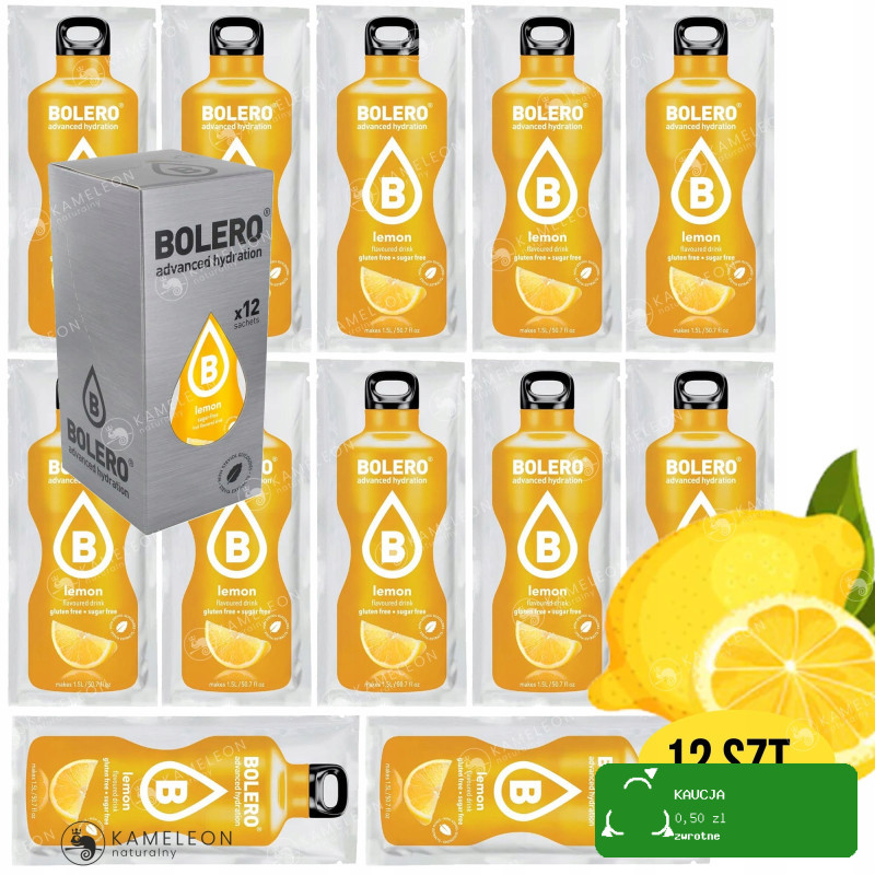 BOLERO DRINK NAPÓJ w proszku LEMON CYTRYNOWY 12szt