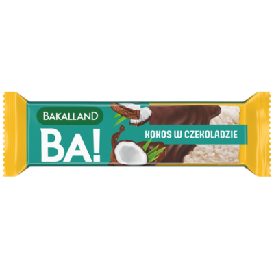 Bakalland BATON BA! KOKOS W CZEKOLADZIE 40g