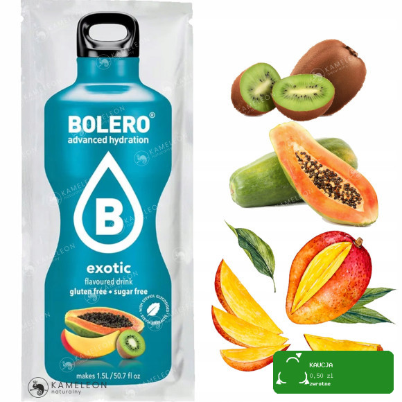 BOLERO DRINK NAPÓJ izotoniczny w proszku bez cukru EXOTIC EGZOTYCZNY 9g x12
