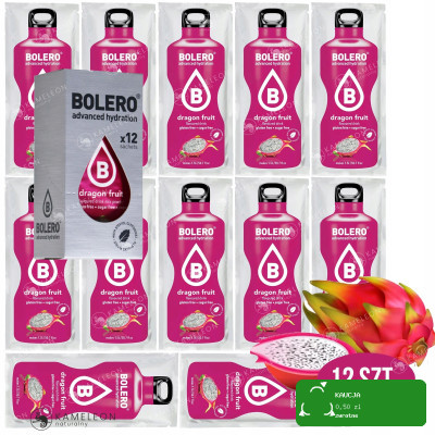BOLERO DRINK NAPÓJ w proszku DRAGON FRUIT 9g x 12