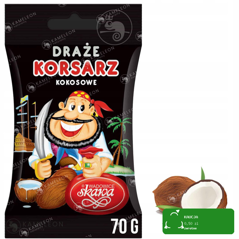 DRAŻE CUKIERKI POLSKIE SŁODYCZE Z TRADYCJĄ Skawa MIX 20 SMAKÓW 1400g