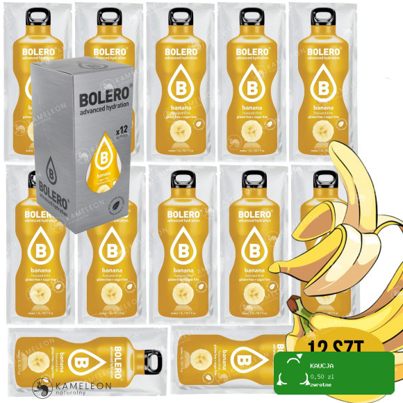 BOLERO DRINK NAPÓJ INSTANT w proszku BANAN 9g x 12