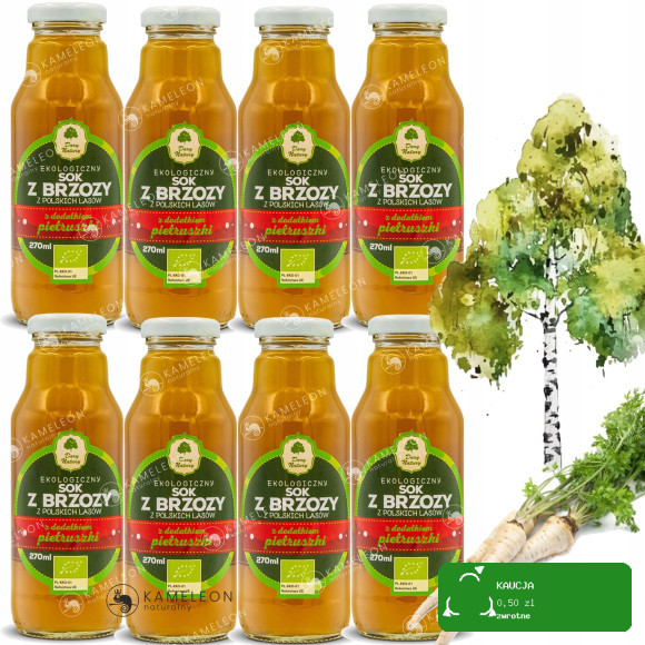 SOK Z BRZOZY Z PIETRUSZKĄ ekologiczny 270ml DARY