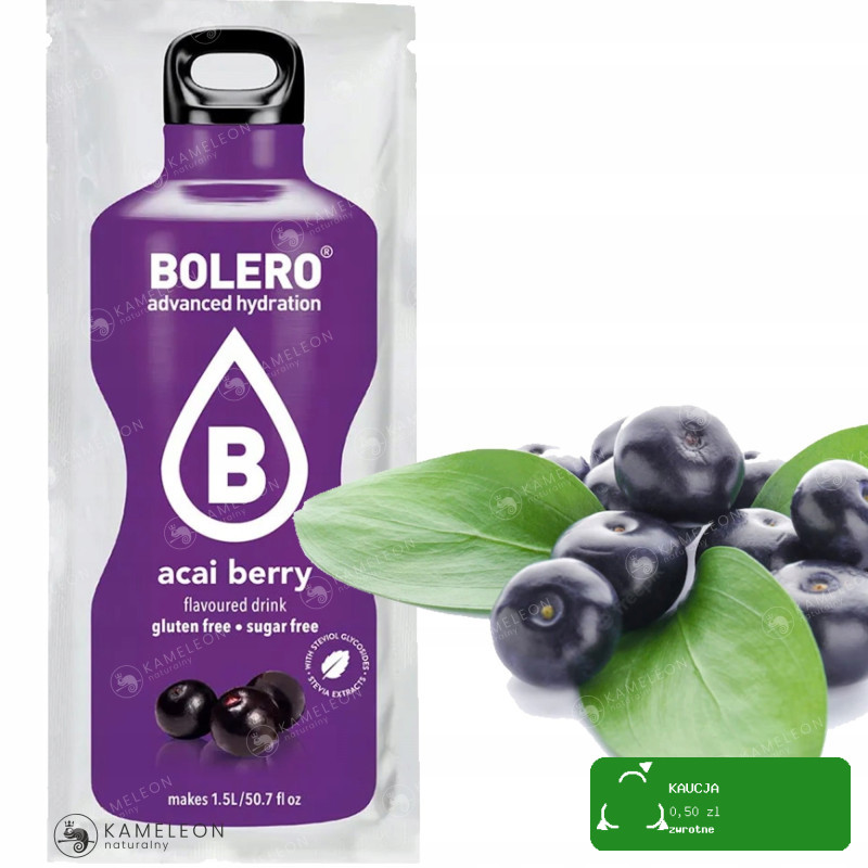 BOLERO DRINK NAPÓJ w proszku JOGODY ACAI 9G x12 KRÓTKA DATA