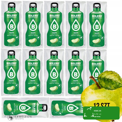 BOLERO DRINK NAPÓJ W PROSZKU - APPLE JABŁKO 9g x12