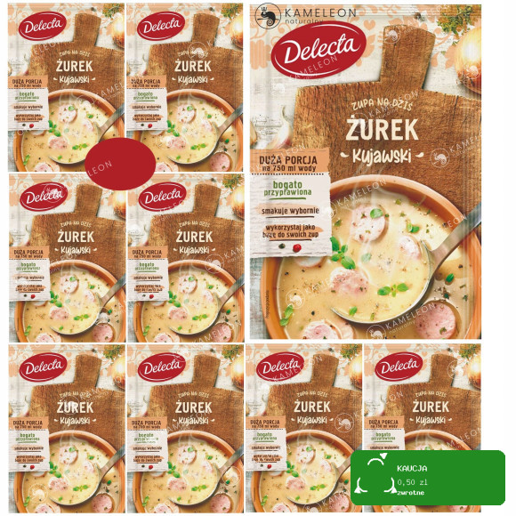 Delecta ZUPA W PROSZKU ŻUR ŻUREK KUJAWSKI 50G 9szt
