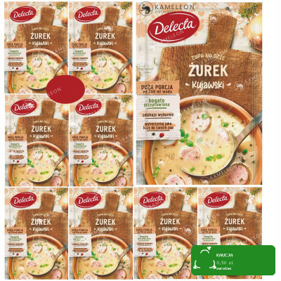 Delecta ZUPA W PROSZKU ŻUR ŻUREK KUJAWSKI 50G 9szt
