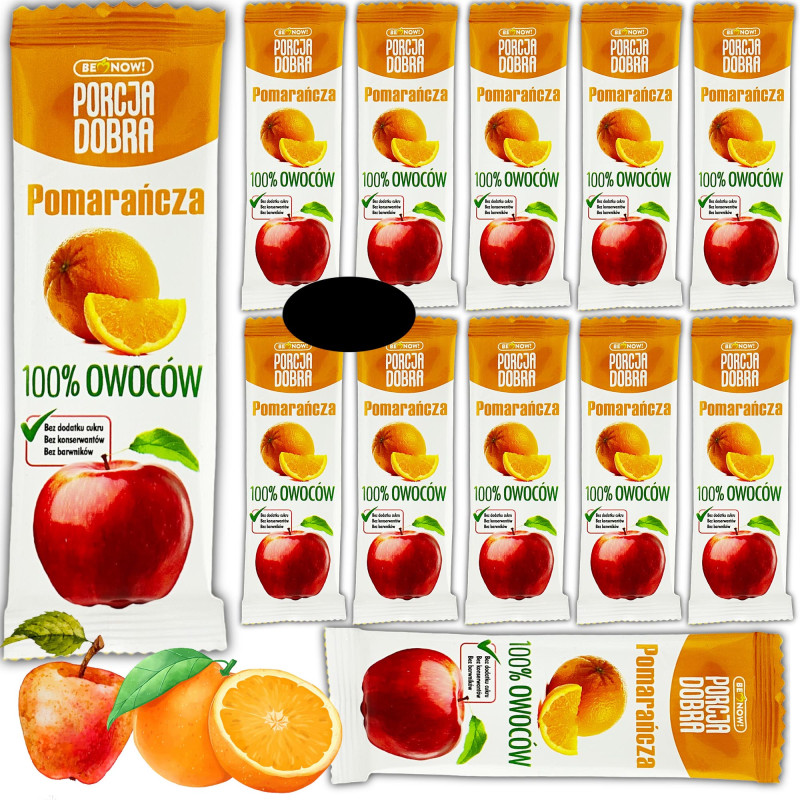 DOBRA PORCJA PRZEKĄSKA listek JABŁKO-POMARAŃCZA Pomarańcza 16G x12 192G
