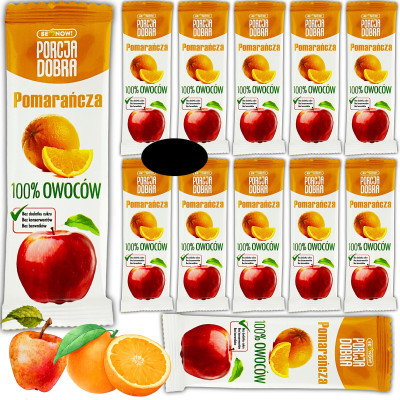 DOBRA PORCJA PRZEKĄSKA listek JABŁKO-POMARAŃCZA Pomarańcza 16G x12 192G