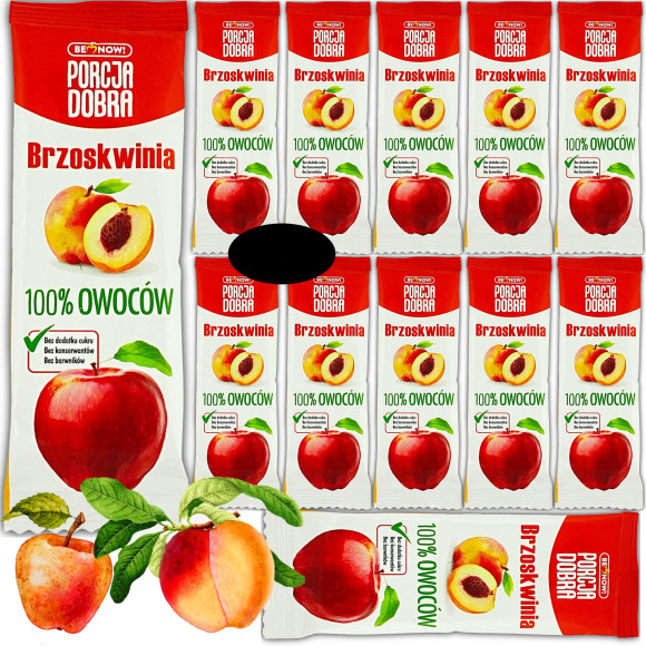 PRZEKĄSKA listek JABŁKO-BRZOSKWINIA 16Gx12szt 192G