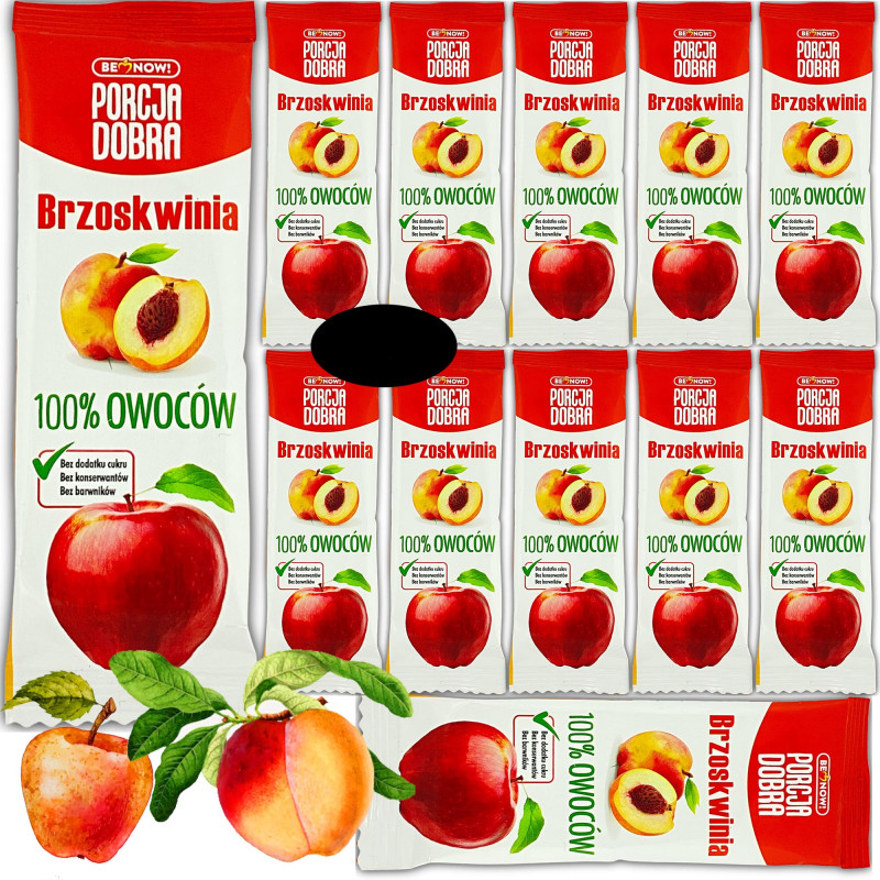 PRZEKĄSKA listek JABŁKO-BRZOSKWINIA 16Gx12szt 192G