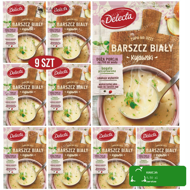 Delecta ZUPA W PROSZKU BARSZCZ BIAŁY KUJAWSKI 9szt