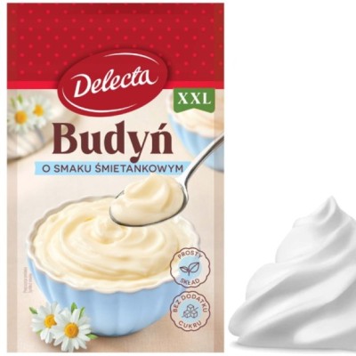 Delecta BUDYŃ ŚMIETANKOWY Śmietanka DUŻY na 6 porcji 64g