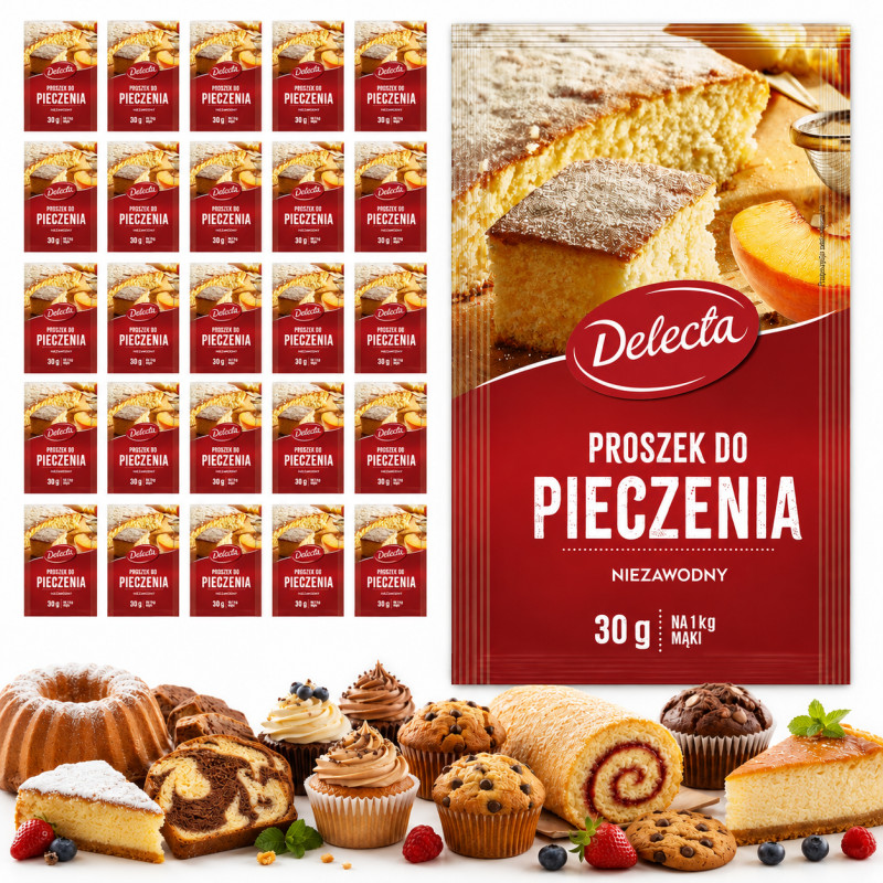 Delecta PROSZEK DO PIECZENIA 30g duże opakowanie x26 sztuk = 0,78kg