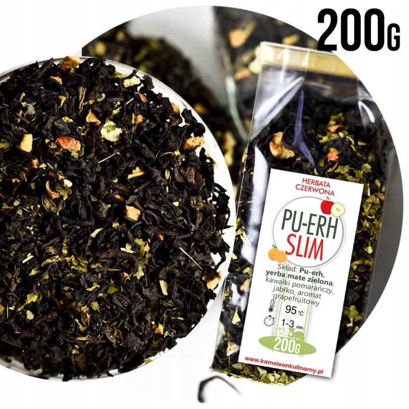 KAMELEON KULINARNY HERBATA czerwona PU-ERH SLIM