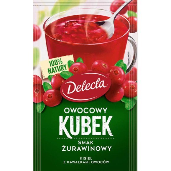 Delecta OWOCOWY KUBEK KISIEL mix smaków 36szt 1kg!