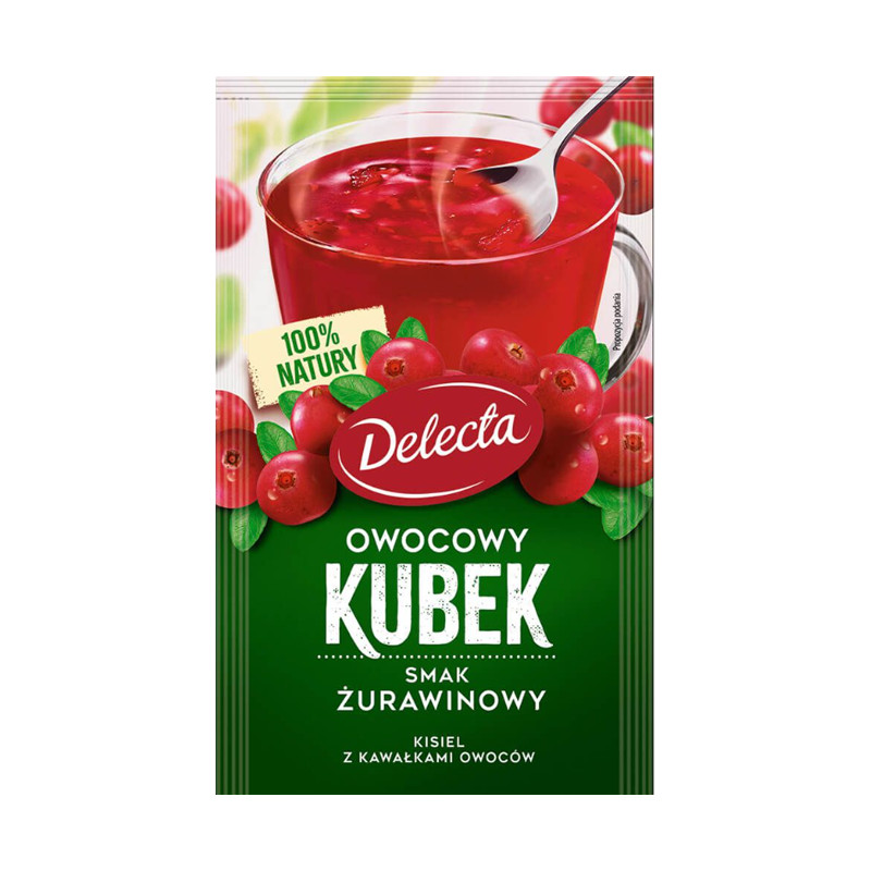 Delecta OWOCOWY KUBEK KISIEL mix smaków 36szt 1kg!