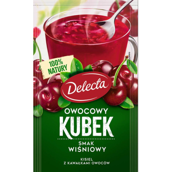 Delecta OWOCOWY KUBEK KISIEL mix smaków 36szt 1kg!