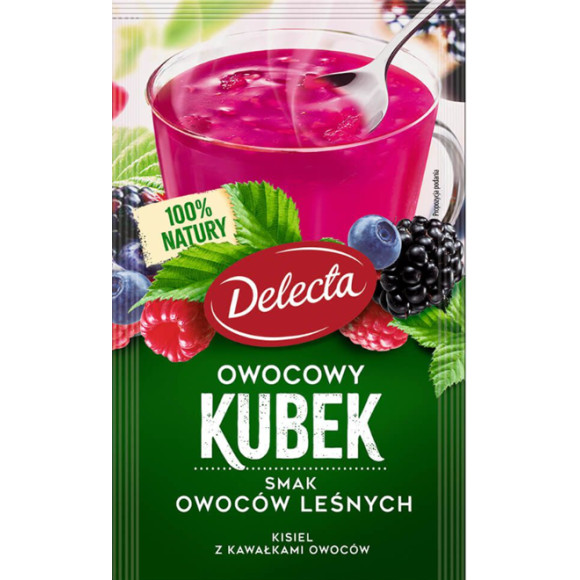 Delecta OWOCOWY KUBEK KISIEL mix smaków 36szt 1kg!