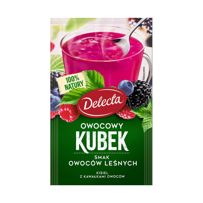 Delecta OWOCOWY KUBEK KISIEL mix smaków 36szt 1kg!