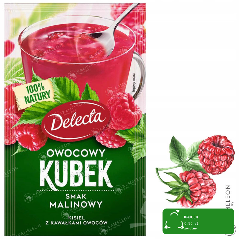 Delecta OWOCOWY KUBEK KISIEL INSTANT malinowy 6szt