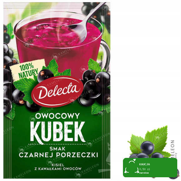 Delecta OWOCOWY KUBEK KISIEL czarna porzeczka 6szt
