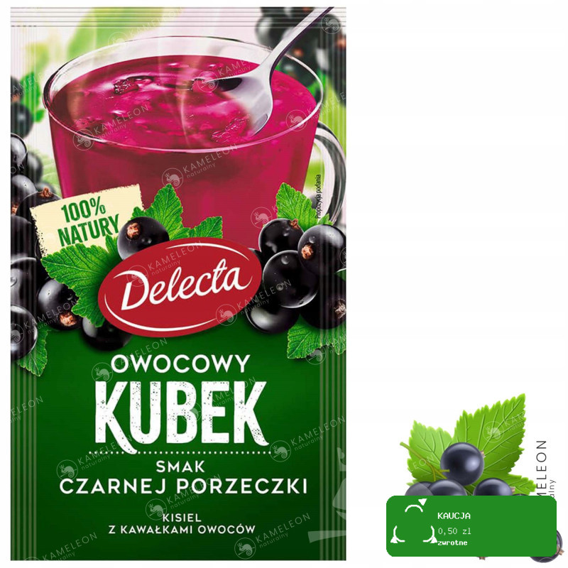 Delecta OWOCOWY KUBEK KISIEL czarna porzeczka 6szt