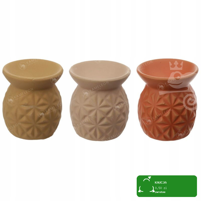 KOMINEK CERAMICZNY na olejki AROMATERAPIA 3szt.