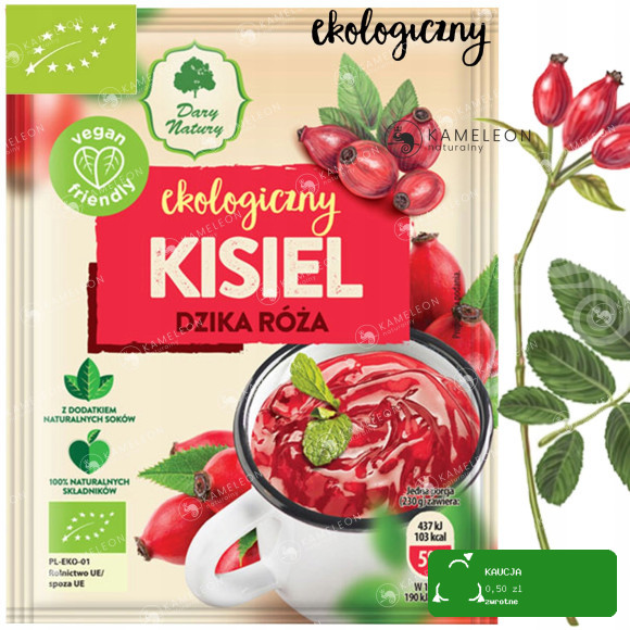 KISIEL ekologiczny DZIKA RÓŻA DARY NATURY 10 sztuk