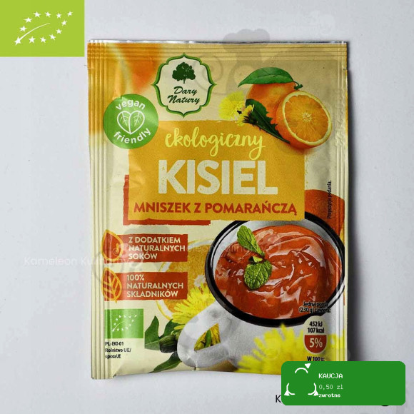 KISIEL eko MNISZEK Z POMARAŃCZĄ DARY NATURY 10 szt