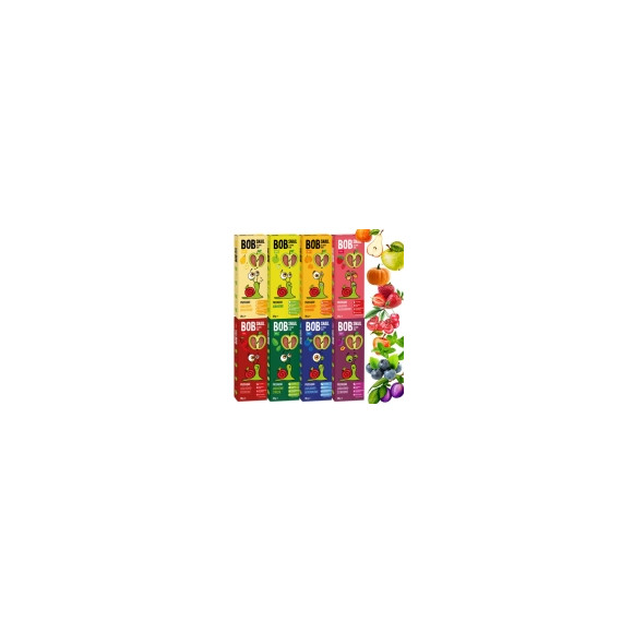 BOB SNAIL PRZEKĄSKA bez cukru glutenu 30G MIX SMAKÓW x 8szt 0,24KG