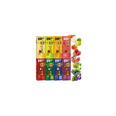 BOB SNAIL PRZEKĄSKA bez cukru glutenu 30G MIX SMAKÓW x 8szt 0,24KG