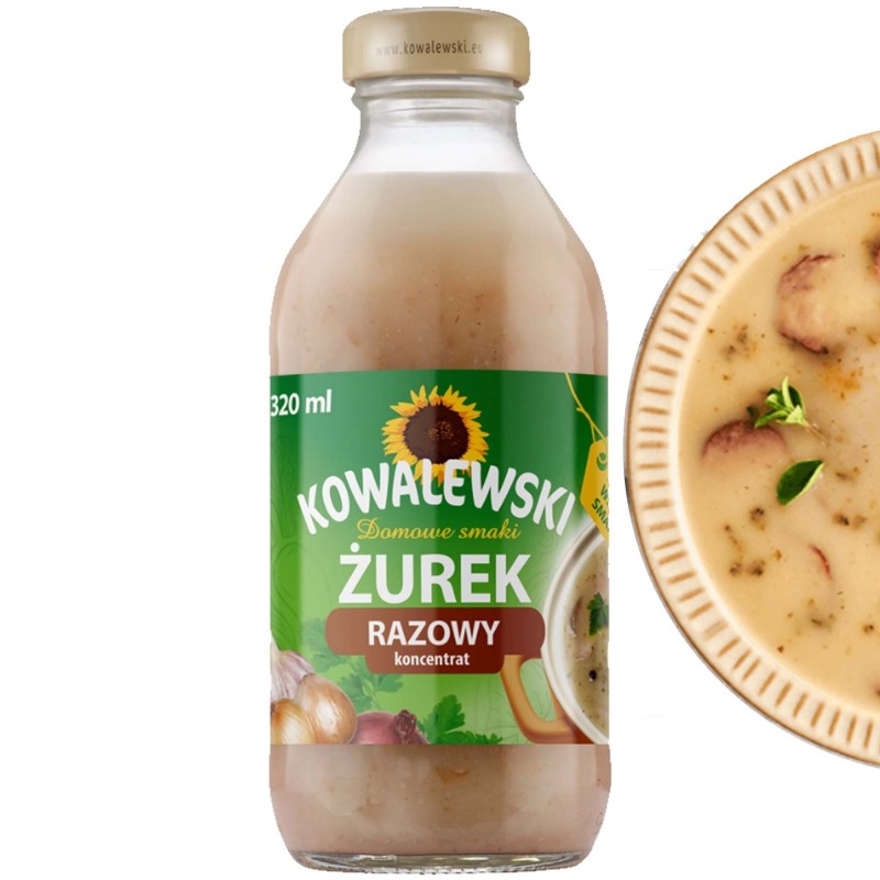 Kowalewski ŻUREK ŻUR RAZOWY wydajny KONCENTRAT 320ML KRÓTKA