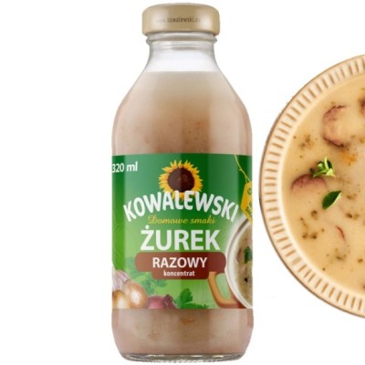 Kowalewski ŻUREK ŻUR RAZOWY wydajny KONCENTRAT 320ML KRÓTKA