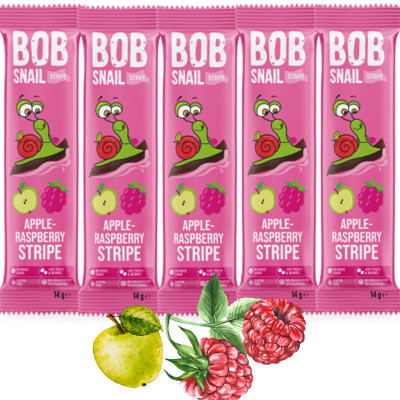 BOB SNAIL PRZEKĄSKA OWOCOWA bez cukru JABŁKO MALINA 14G x5szt 70G