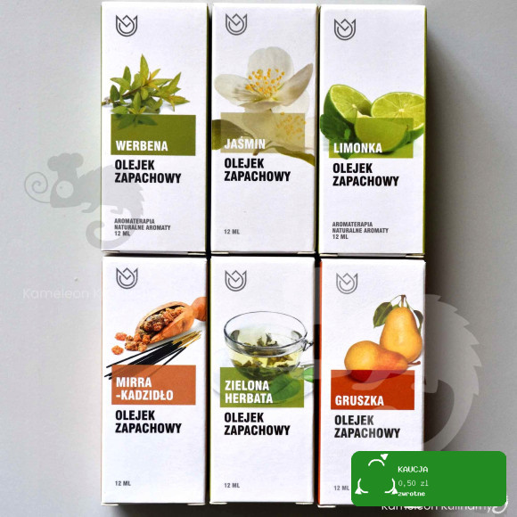ZESTAW OLEJKÓW OLEJKI ZAPACHOWE prezent 6szt 72ml
