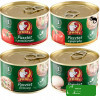 4x PASZTET WIEPRZOWO DROBIOWY mix 4 smaków W PUSZCE 160g x4 0,64KG PROFI