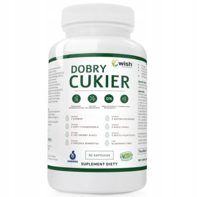 Wish DOBRY CUKIER ekstrakt KOZIERADKA BERBERYS MORWA GURMAR