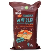 EKO WAFELKI Z KREMEM KAKAO ORZECH BEZ CUKRU SŁODZONE