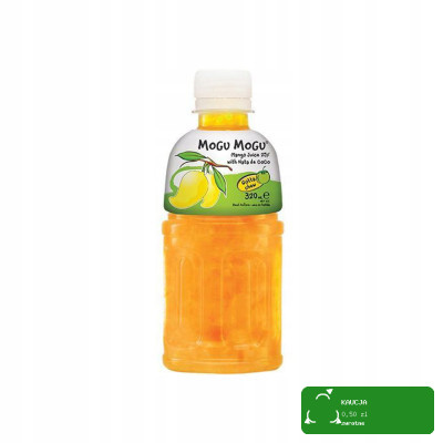 MOGU MOGU napój MANGO z kawałkami galaretki kokosowej 320ml KRÓTKA DATA