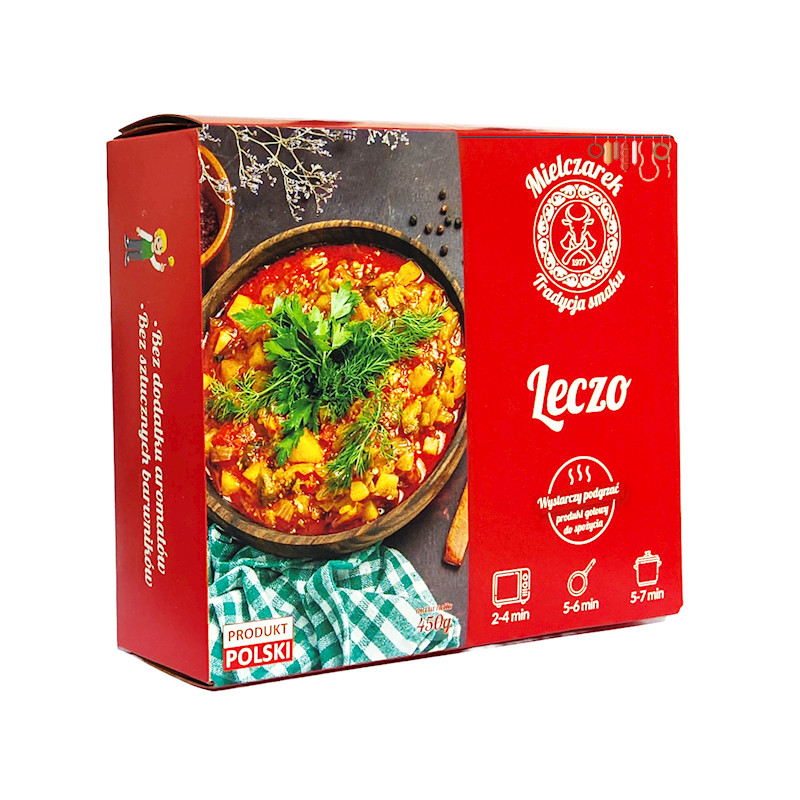 MIELCZAREK LECZO Gotowe danie WYSTACZY PODGRZAĆ  450G KRÓTKA DATA