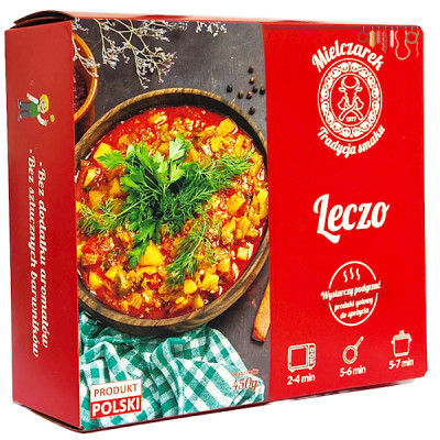 MIELCZAREK LECZO Gotowe danie WYSTACZY PODGRZAĆ  450G KRÓTKA DATA