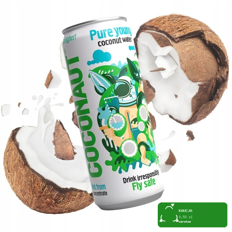 Coconaut WODA KOKOSOWA Z Młodego Kokosa NIEGAZOWANA 320ml 0,32L PUSZKA