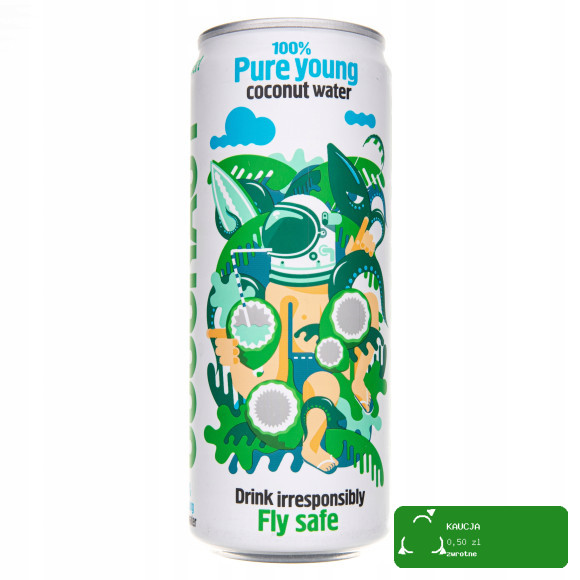 Coconaut WODA KOKOSOWA Z Młodego Kokosa NIEGAZOWANA 320ml 0,32L PUSZKA